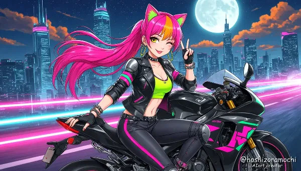 未来都市のバイクライダー - Bike Rider in Future City