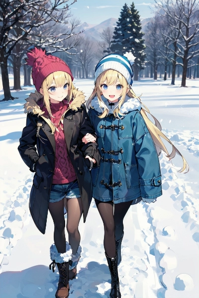 北国の仲良し姉妹