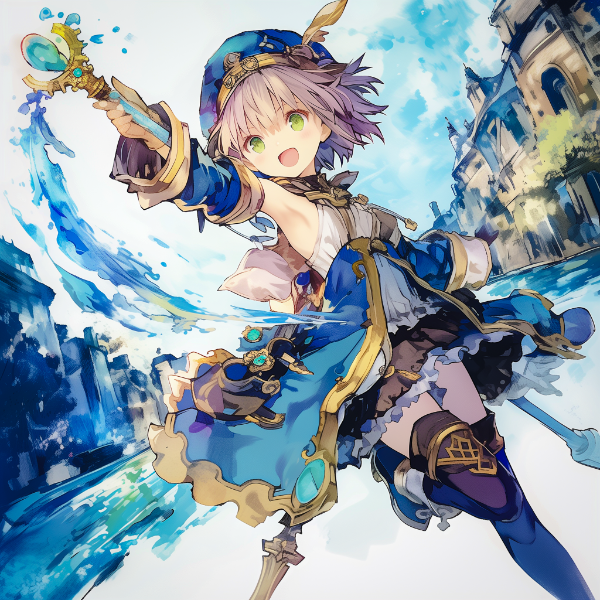 呪文を唱えるポーズ