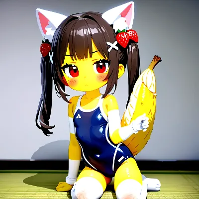 バナナテールの猫耳少女