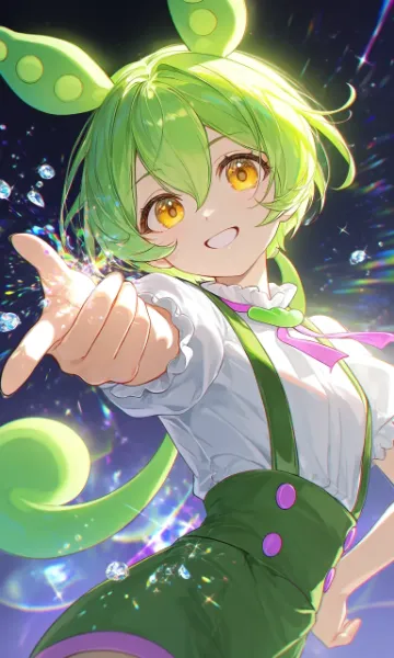 緑の輝き魔法少女