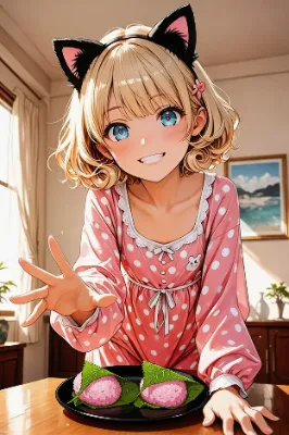 朝ごはんは桜餅