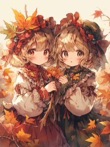 秋色フリルツインズ