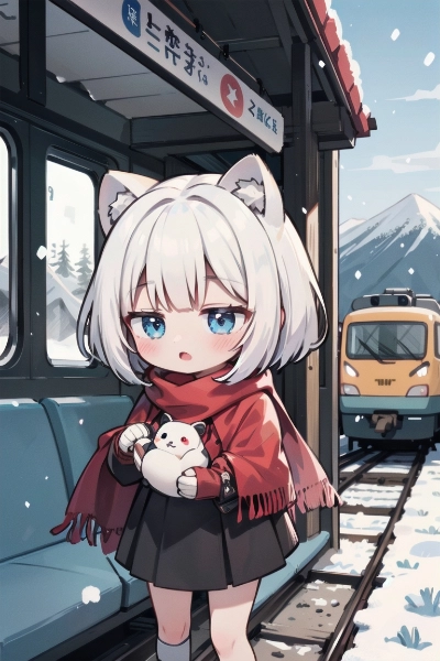 🐻‍❄️⛄️🚃🏔️🦊🧣