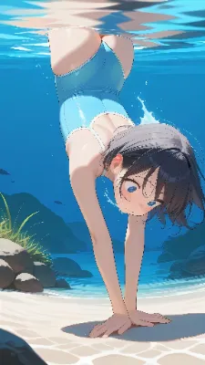 Swimming Girl