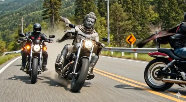 【動画版】大仏と和柄マフラー