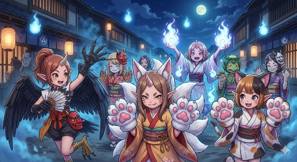 月夜の妖怪コスプレ大行進エル子ちゃん