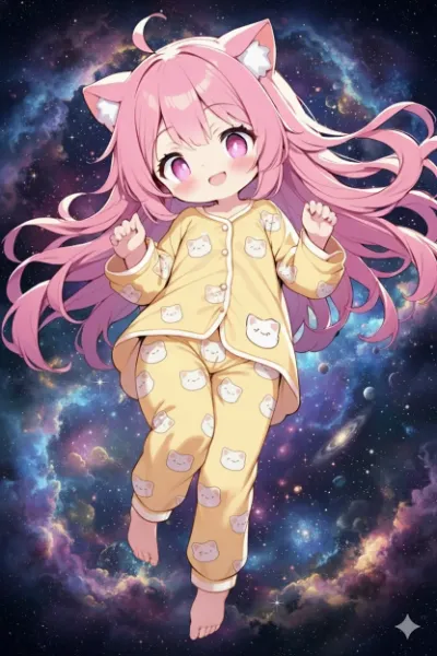 宇宙を浮遊する夢を見たよ♪