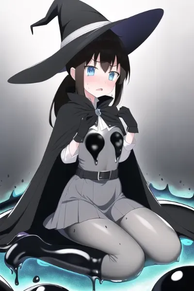 黒スライムのウィッチ少女_07A