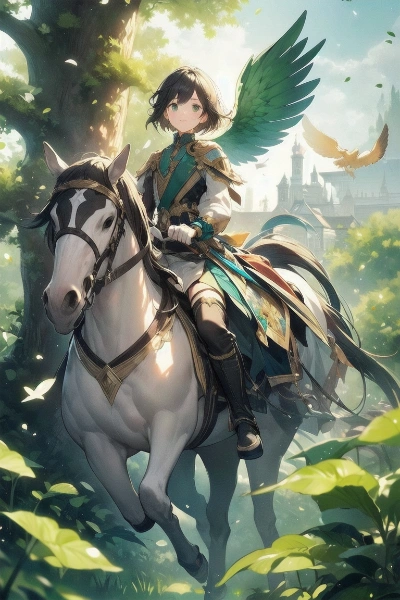 It\'s the Horse of the trees called KINOEUMA〜太陽に照らされた生命力溢れる木々に宿る白馬の精霊〜