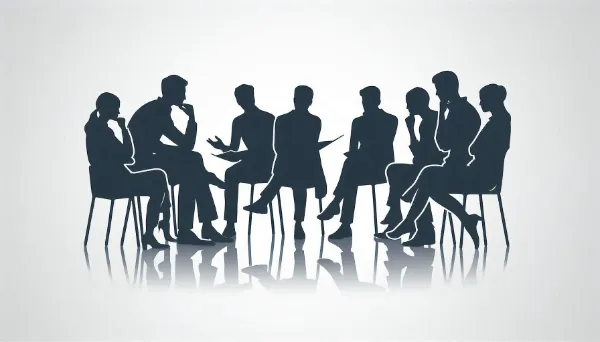 議論している人たちのフリー素材