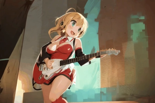 【AnimateDiff動画】ライヴパフォーマンス