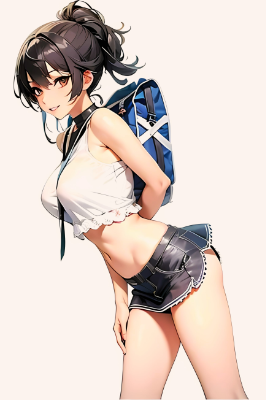 涼しげな服装