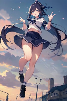 飛ぶ