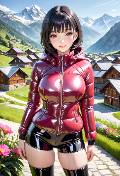 山間の小さな村