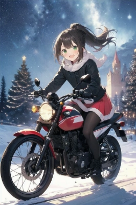 バイクと姫とクリスマス