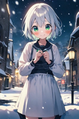 帰り待つ雪の日