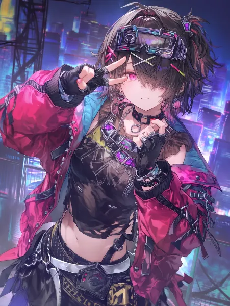 ネオンシティの反逆少女。