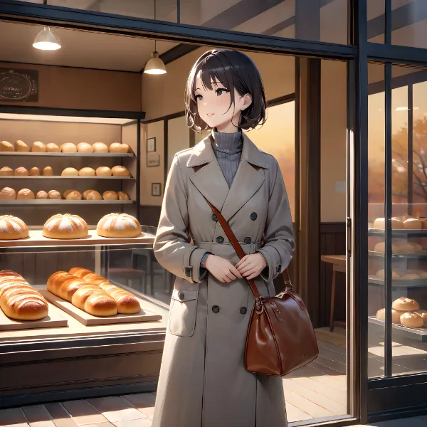 秋の夕暮れ、教授が立ち寄るベーカリー