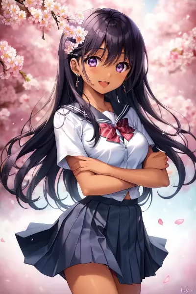 黒と桜