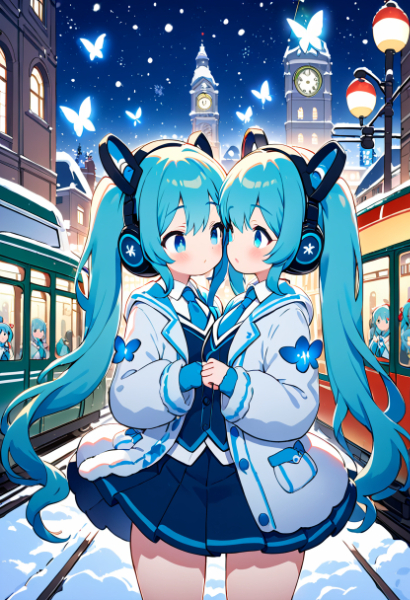 雪の降る街の出会い