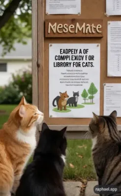 猫専用図書館に集まれ！