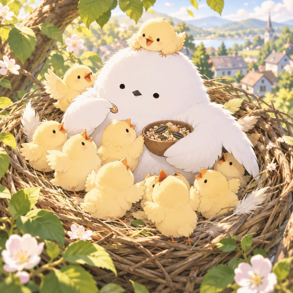 【静画版】パパは大変チュン