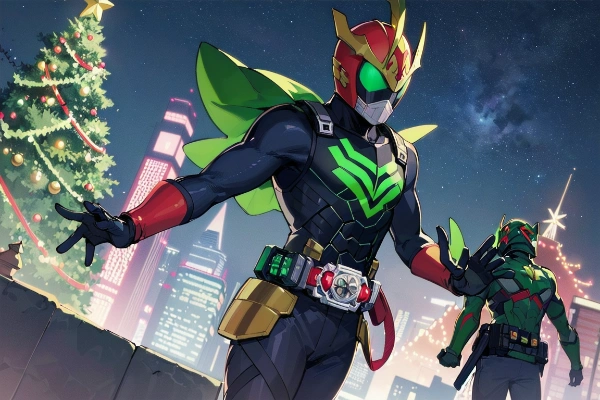 クリスマスの平和を守る為、変身！