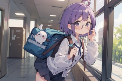 紫髪の女の子