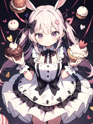 お菓子の国のうさぎさん