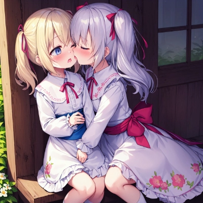 女の子同士でキス、R18？