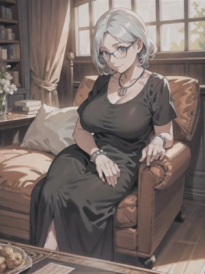 眼鏡の女性
