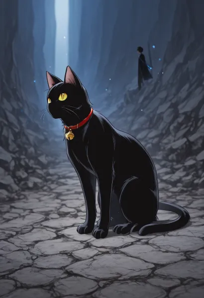 闇の洞窟で出会った黒猫の秘密