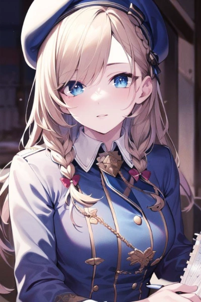 ベレー帽の少女