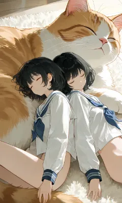 イクメンのオス猫