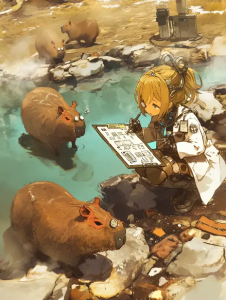 カピバラ生態調査