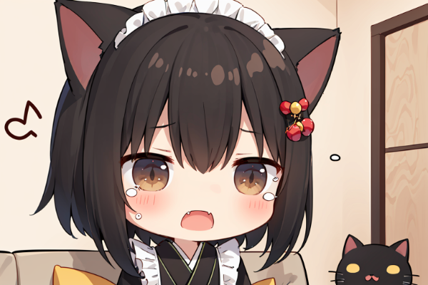 いつもとかわらん長さニャー(TOT)