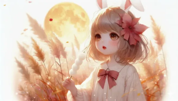 美少女ポートレイト10月：お月見うさぎ