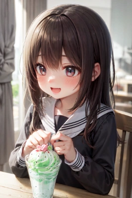 ミントパフェ