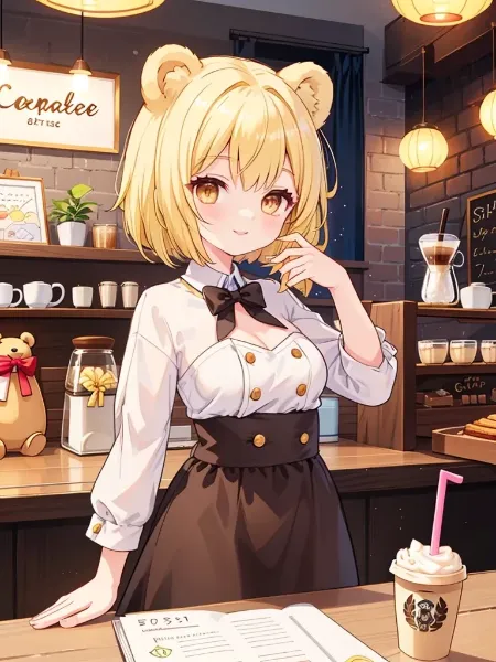 クマ娘 × 珈琲店🧸☕