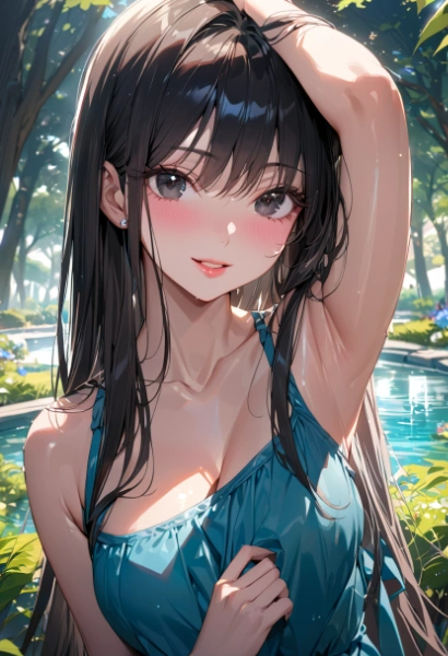 春の散歩～	新緑の水辺庭園～