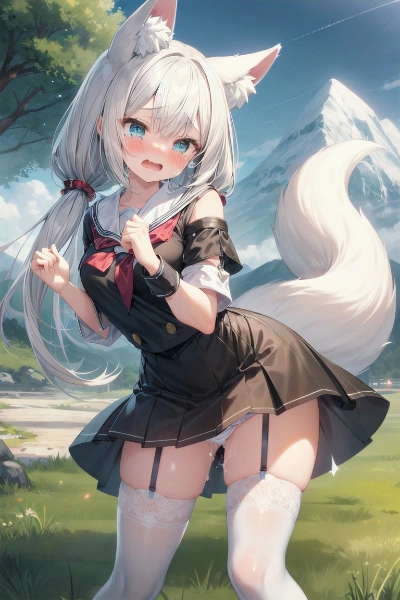白髪少女