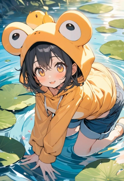 オレンジ色だケロケロ🐸