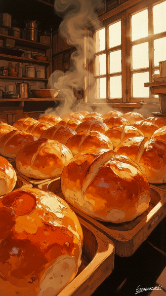 木漏れ日ベーカリーへようこそ／スマホ壁紙アーカイブ