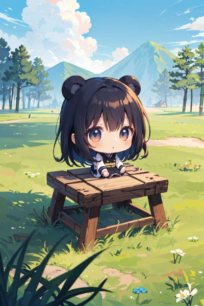 黒パンダガール