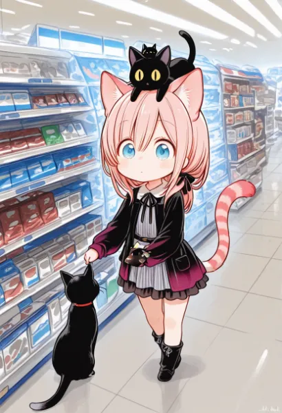 猫耳少女のスーパー探検記