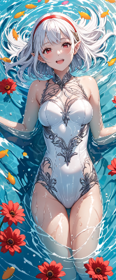 水着のエルフ