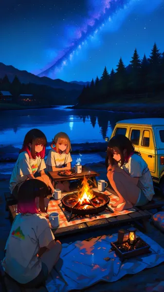 キャンプ女子会