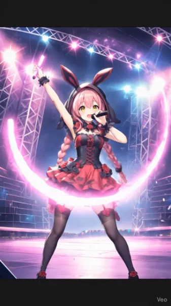 歌って踊るアイドル　動画3