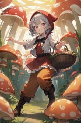 茸の森の赤ずきん